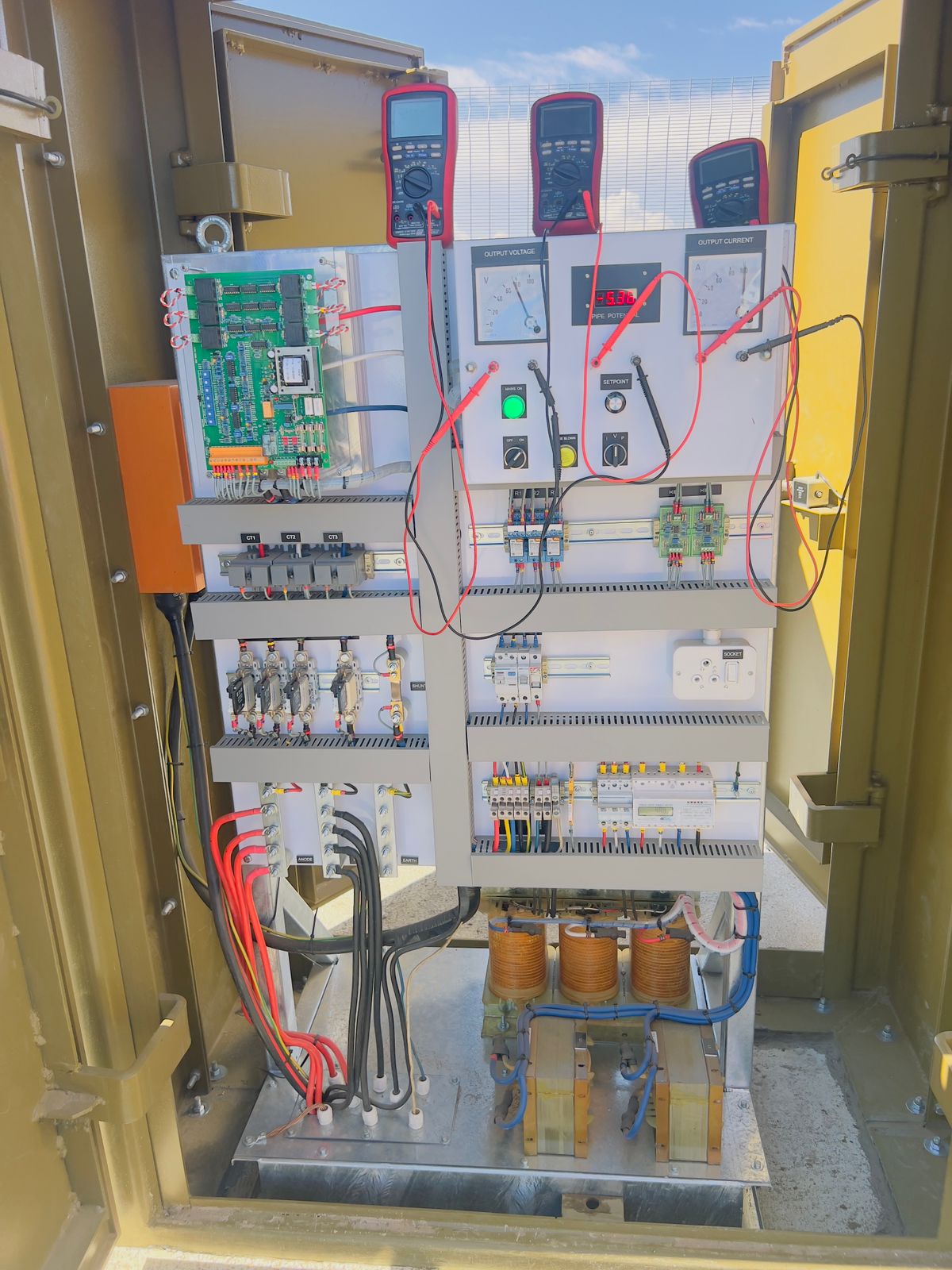 Cathodic protection installation by Chiliza Engineering Projects on industrial pipeline